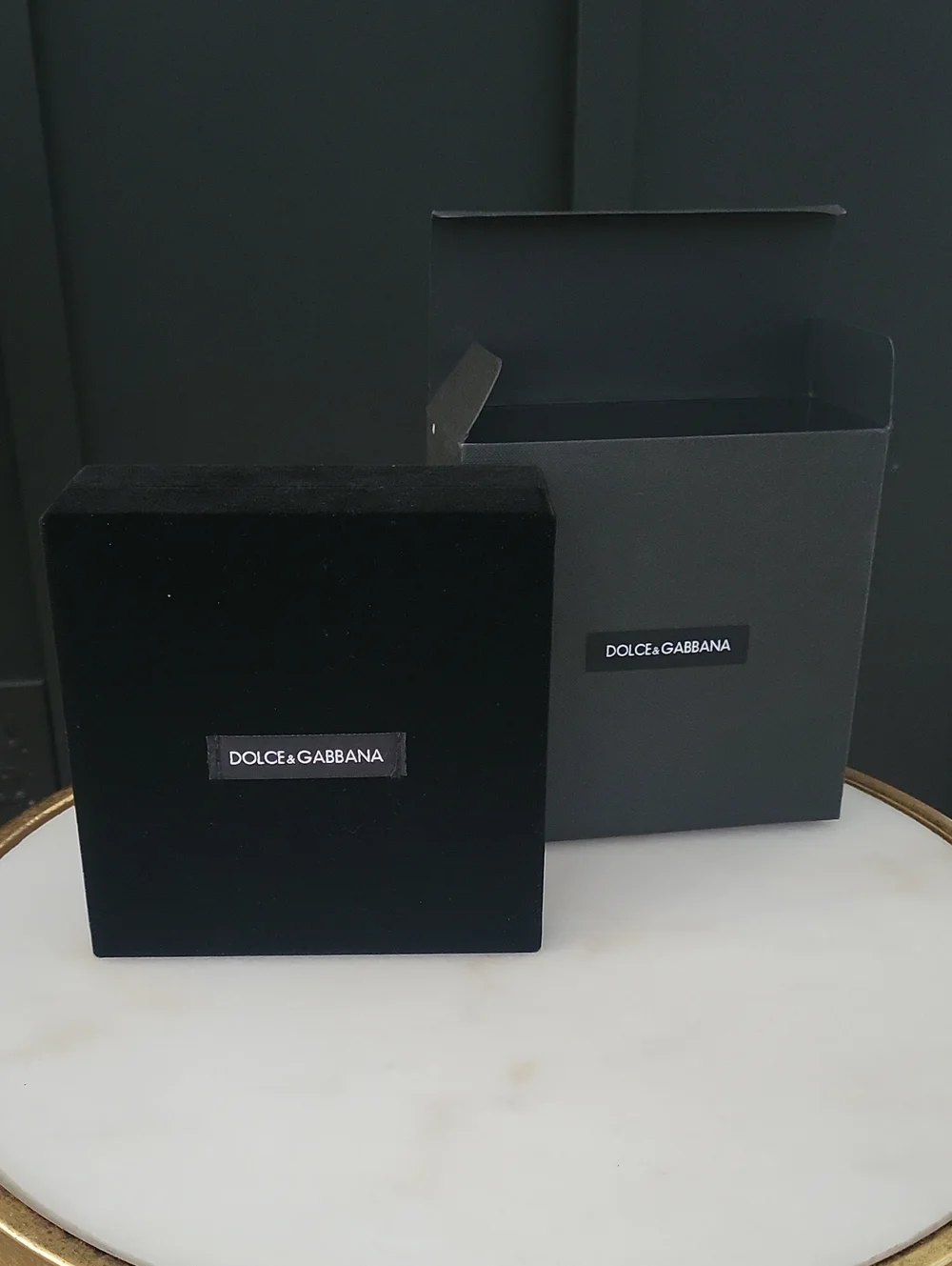 Dolce & Gabbana Black Velvet Jewelry Box
